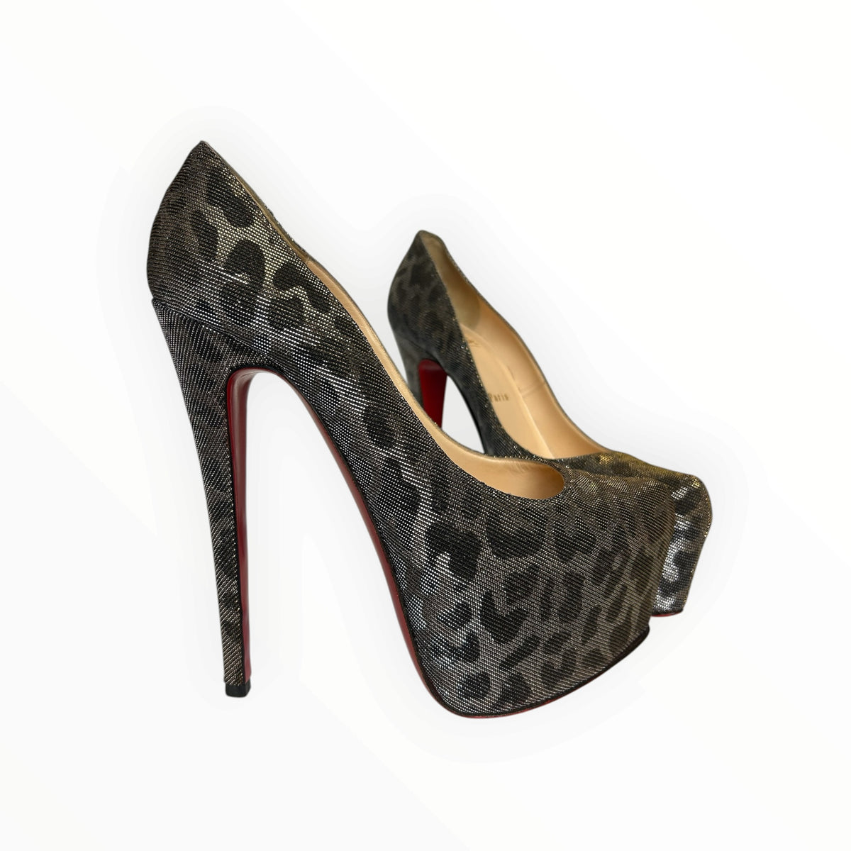 Metallic Fabric Daffodile Pumps Size 39