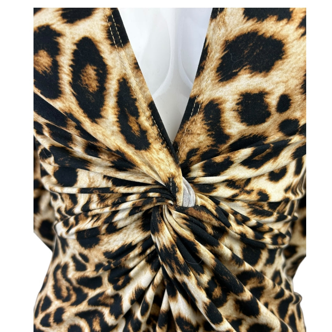 Leopard Print Bodysuit Size Large