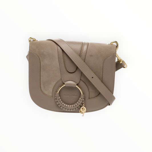Hana Leather and Suede Crossbody