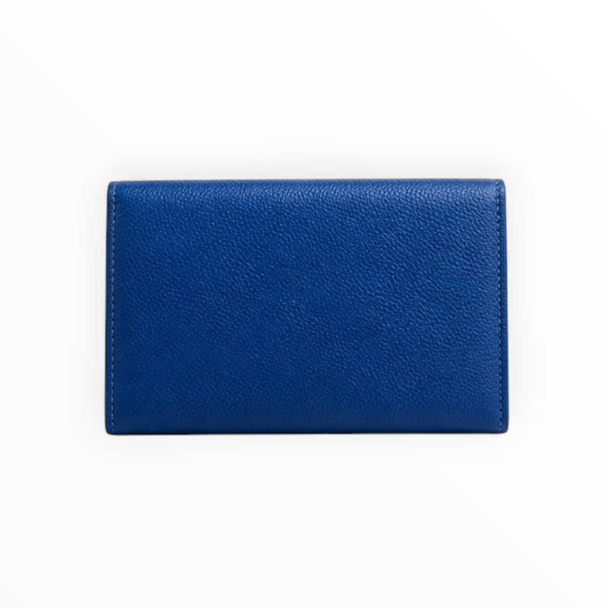 Pebbled Leather Flap Cardholder
