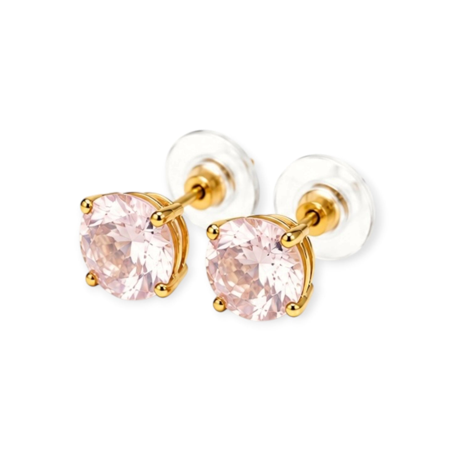 Pink Round Studs