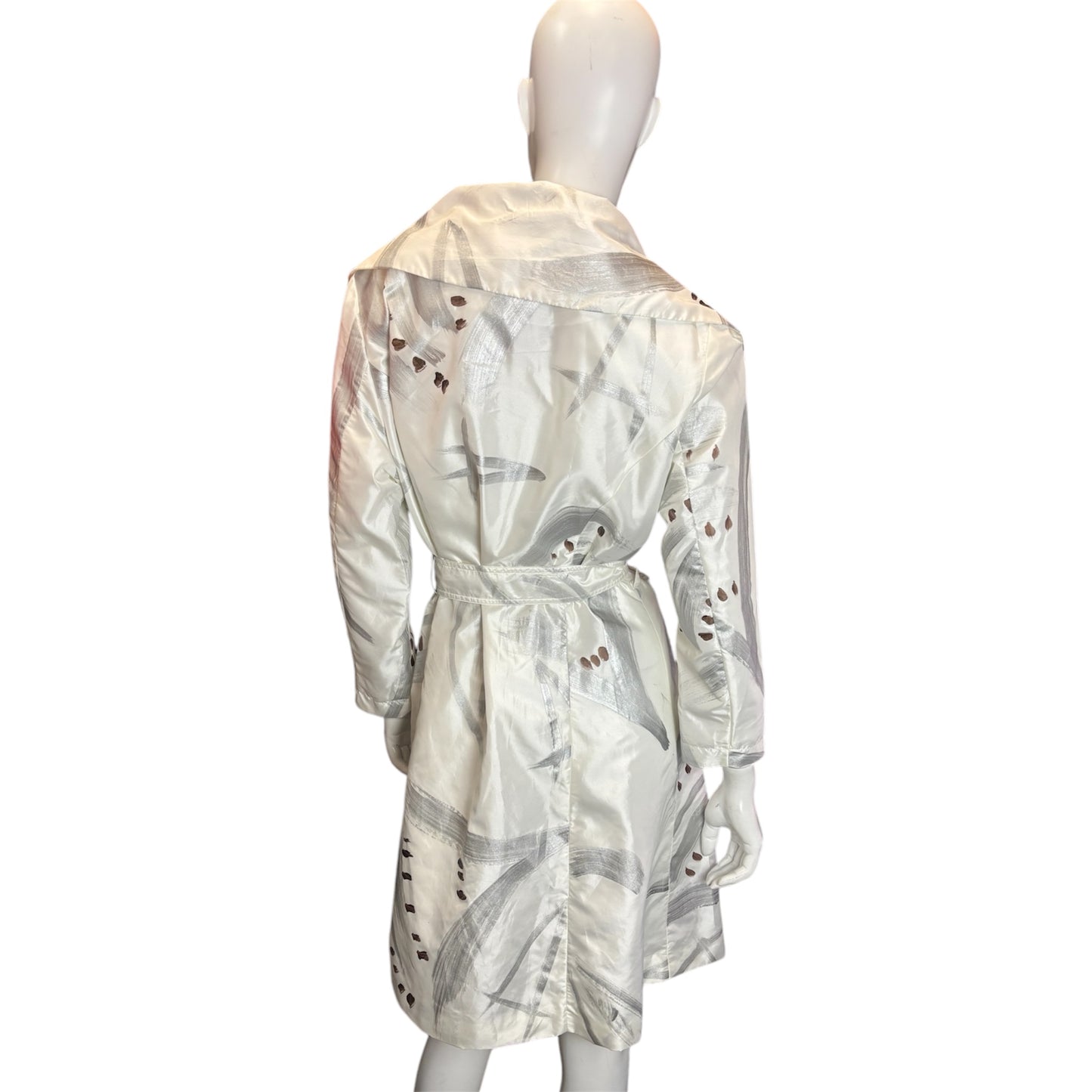 Painted Design Trench Coat size XL