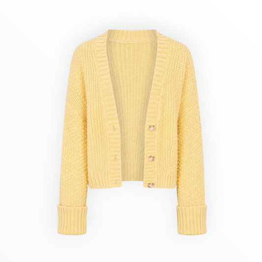 Chunky Knit Button Cardigan size S