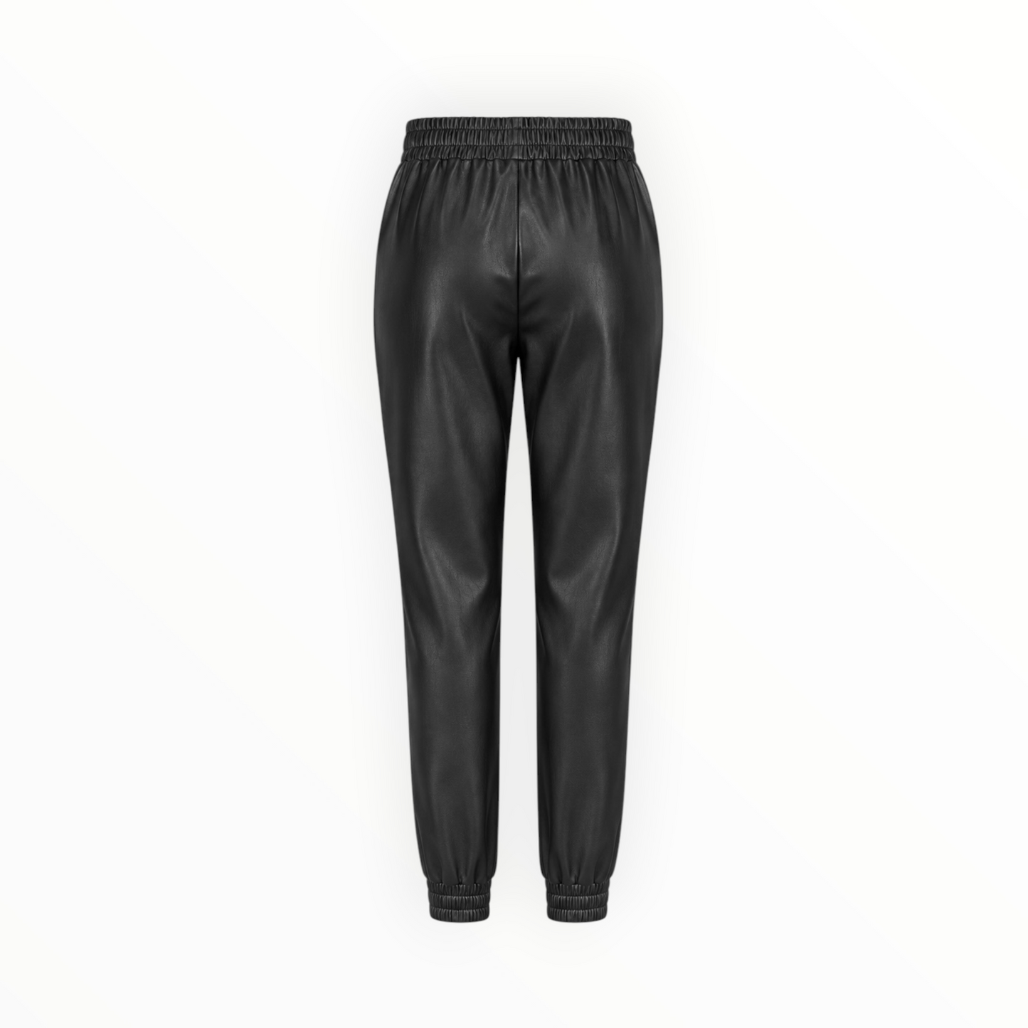 Faux Leather Jogger Pants size M