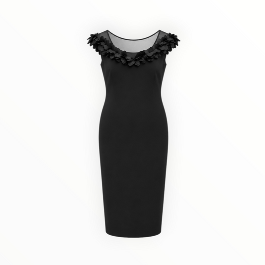 Floral Appliqué Midi Dress size 12