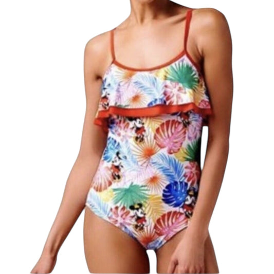 One Piece Minnie Mouse Aloha Hawaii Bathing Suit Disney Parks - Size L NEW