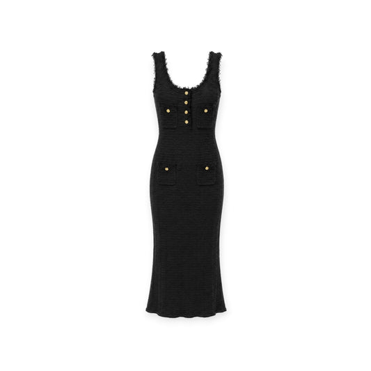 Textured fitted midi dress size S