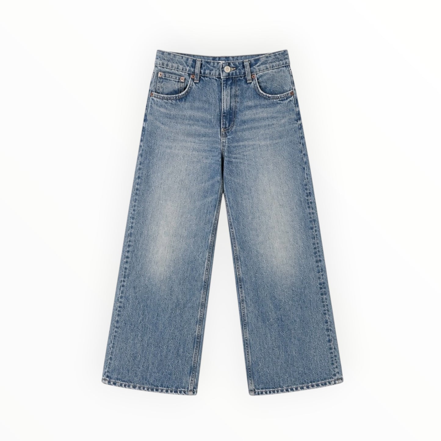 Wide-Leg Denim Culotte Jeans size 6