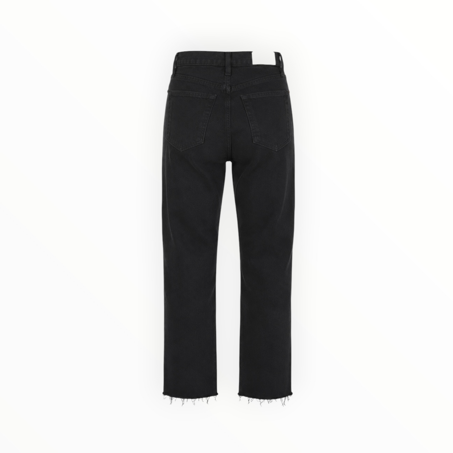 Straight Leg Raw Hem Jeans size 27