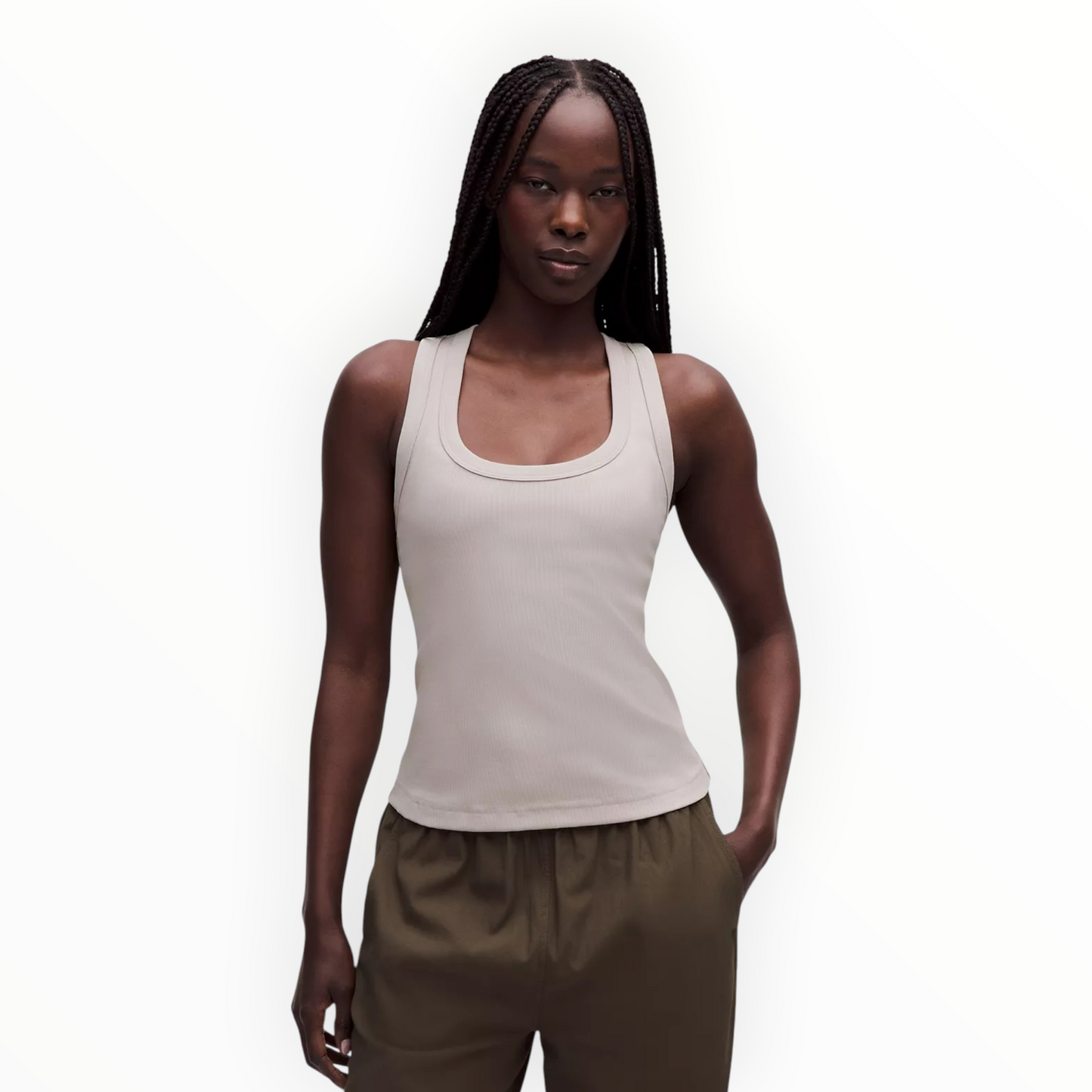 Little Ribbed Scoop-Neck Tank Top size 6