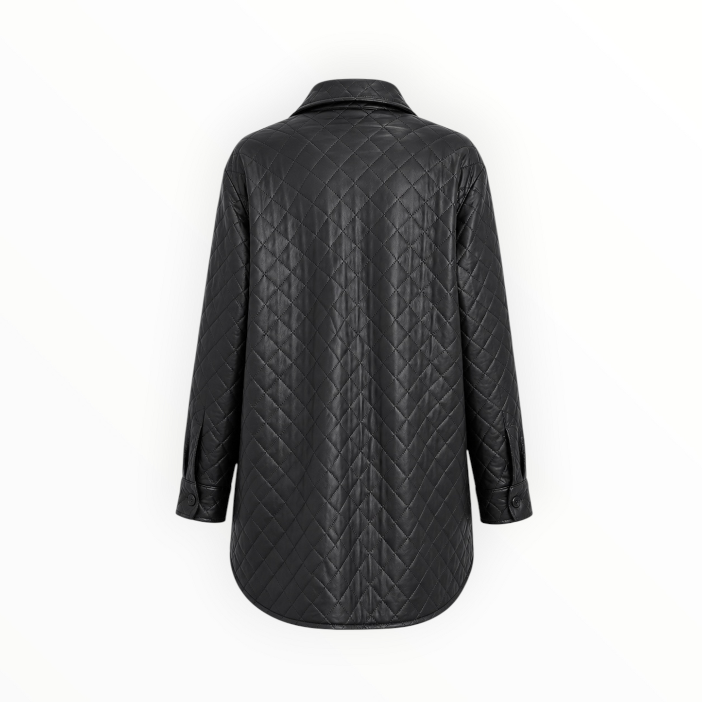 Diamond-Quilted Shirt Jacket size XXL