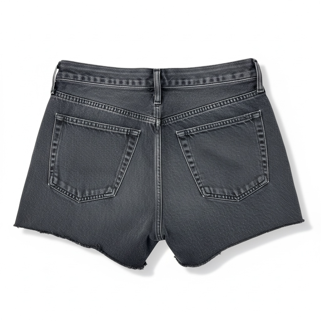 High-Rise Relaxed Denim Shorts size 27
