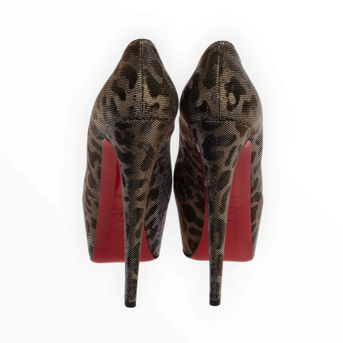 Metallic Fabric Daffodile Pumps Size 39