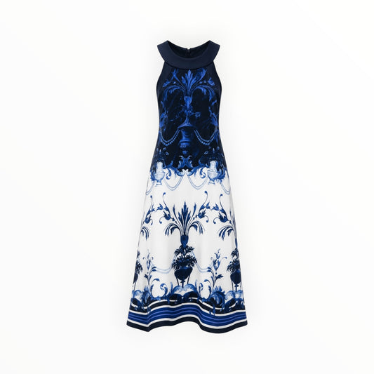 Baroque Print Halter Dress size 1(XS)