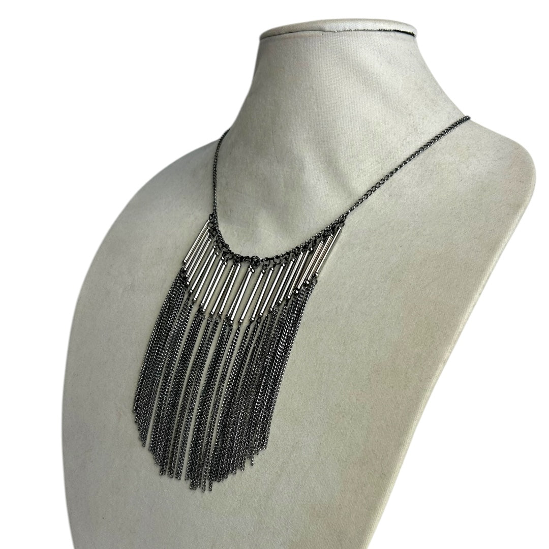 Diamanté Fringe Necklace