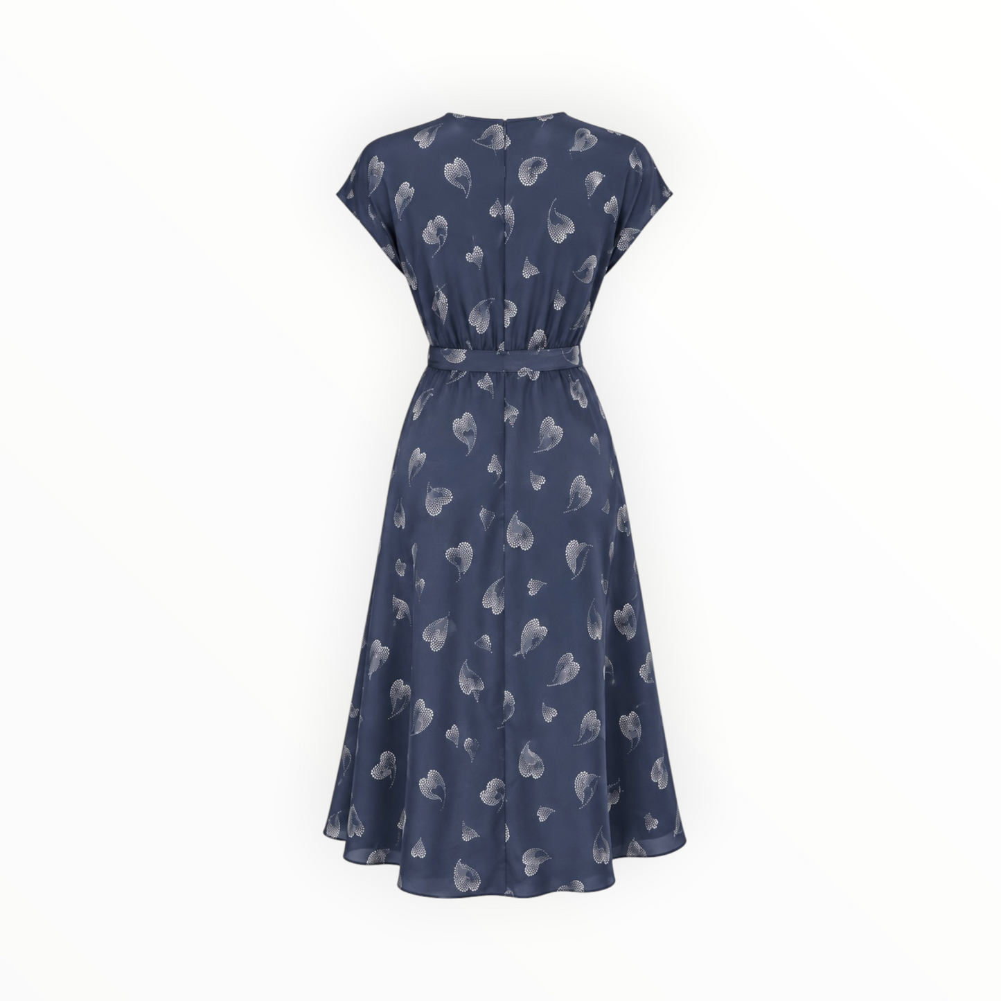 Printed Tie-Waist Wrap Dress size M