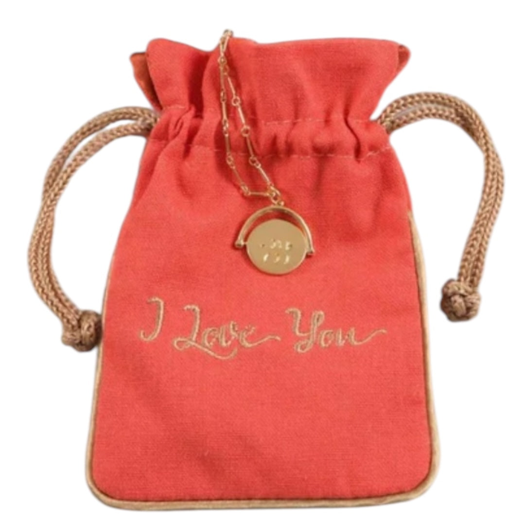 I love you necklace and pendant