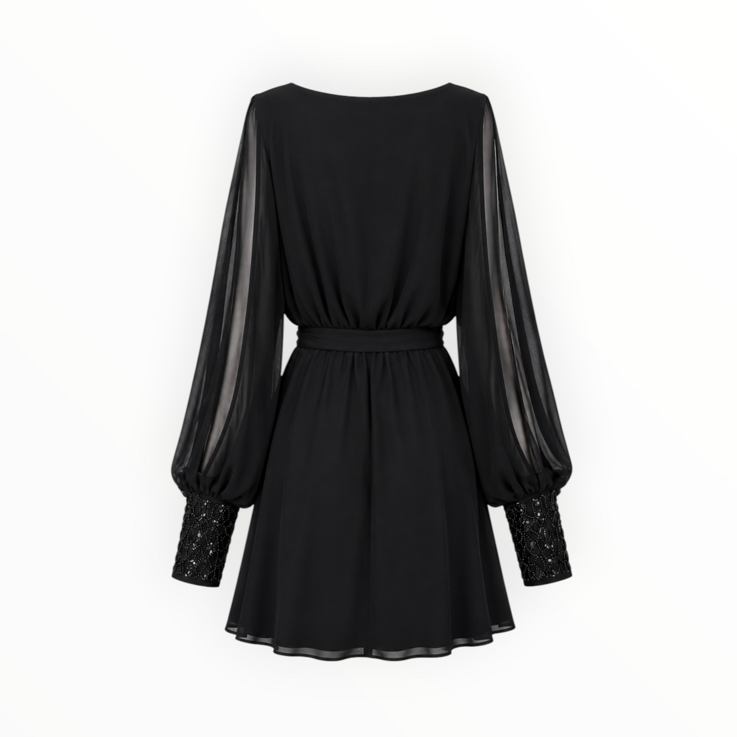 Batwing Peekaboo Sleeve Dress size M