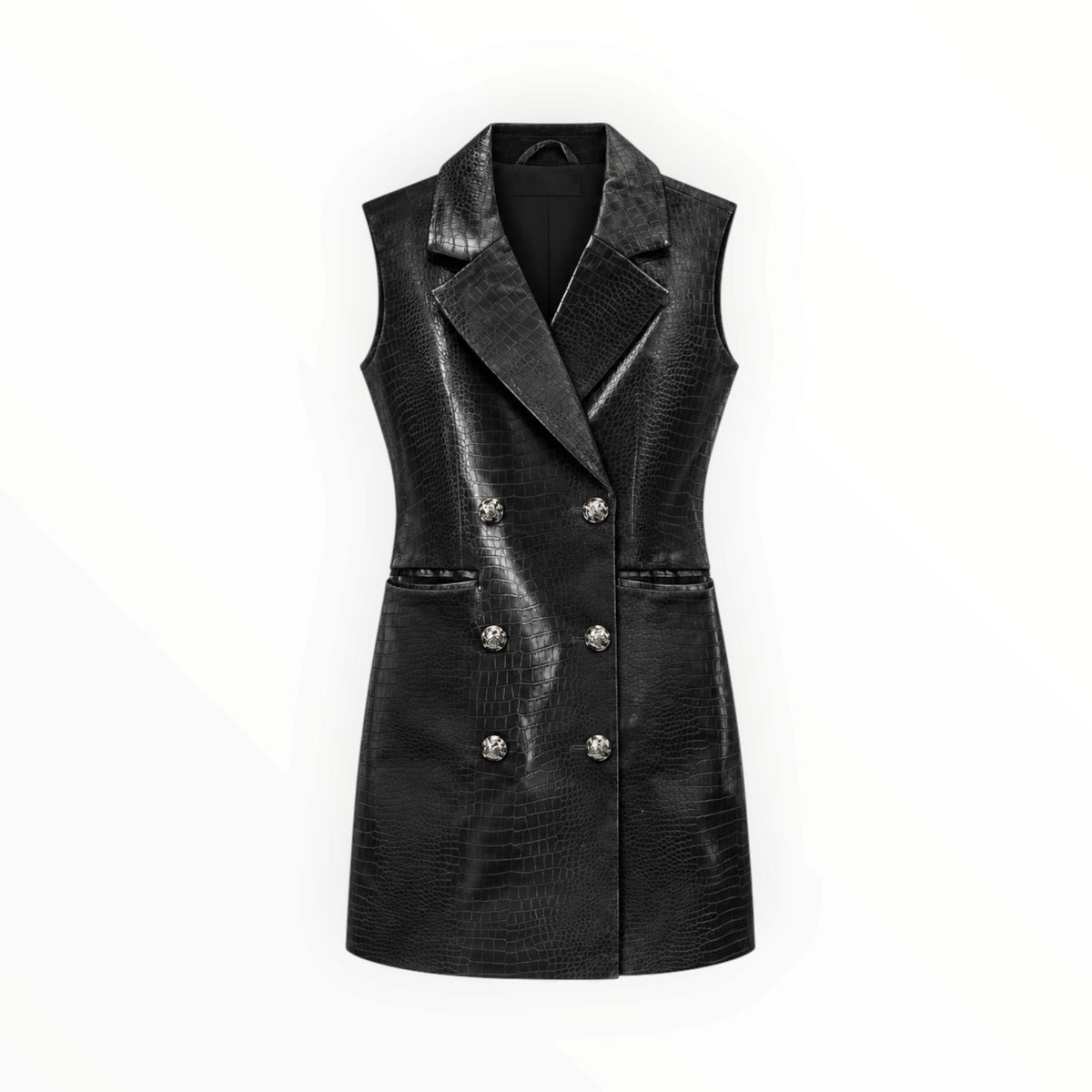 Ivar Croc Coated Blazer Dress size 6 NEW WITH TAGS