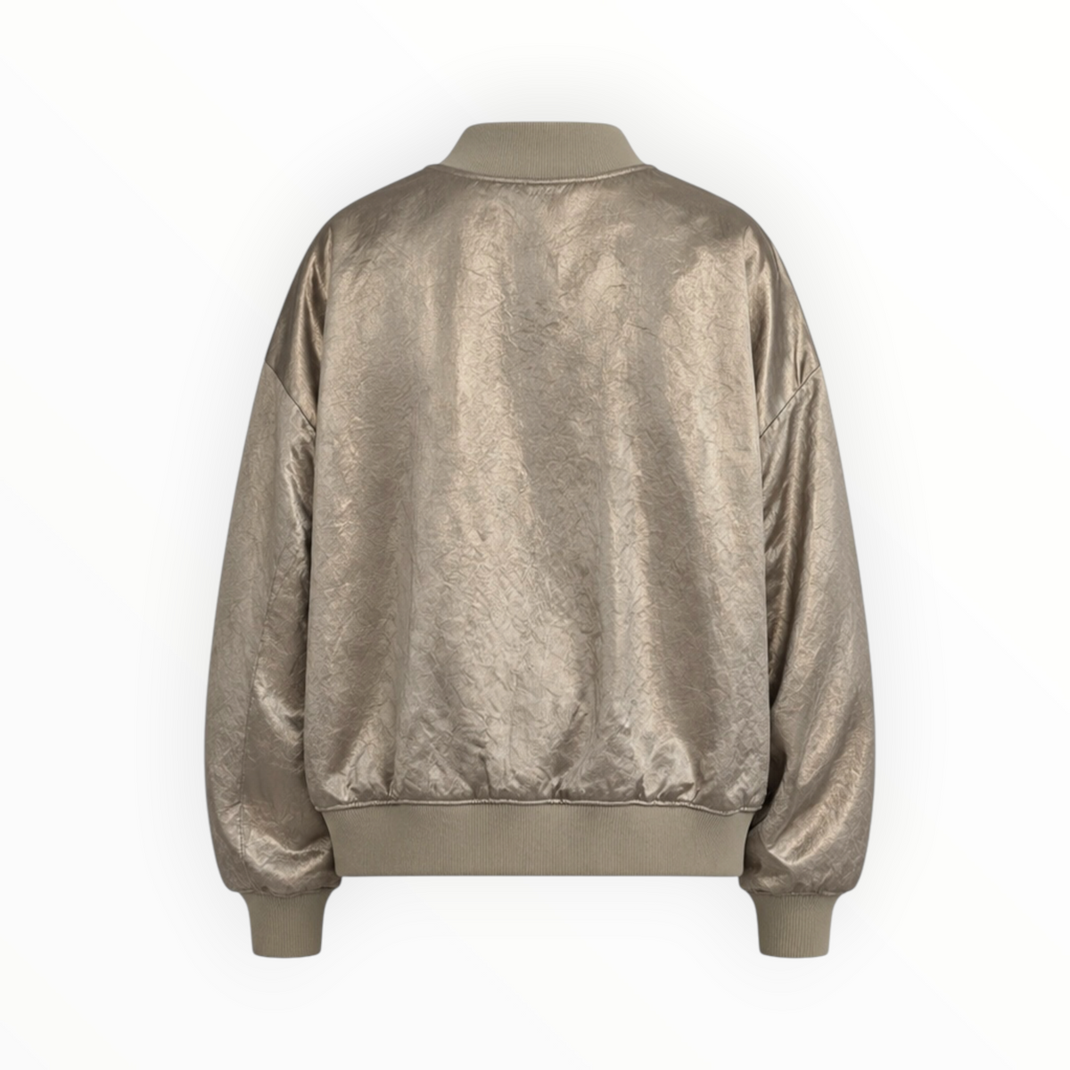 Metallic Satin Bomber Jacket size 8