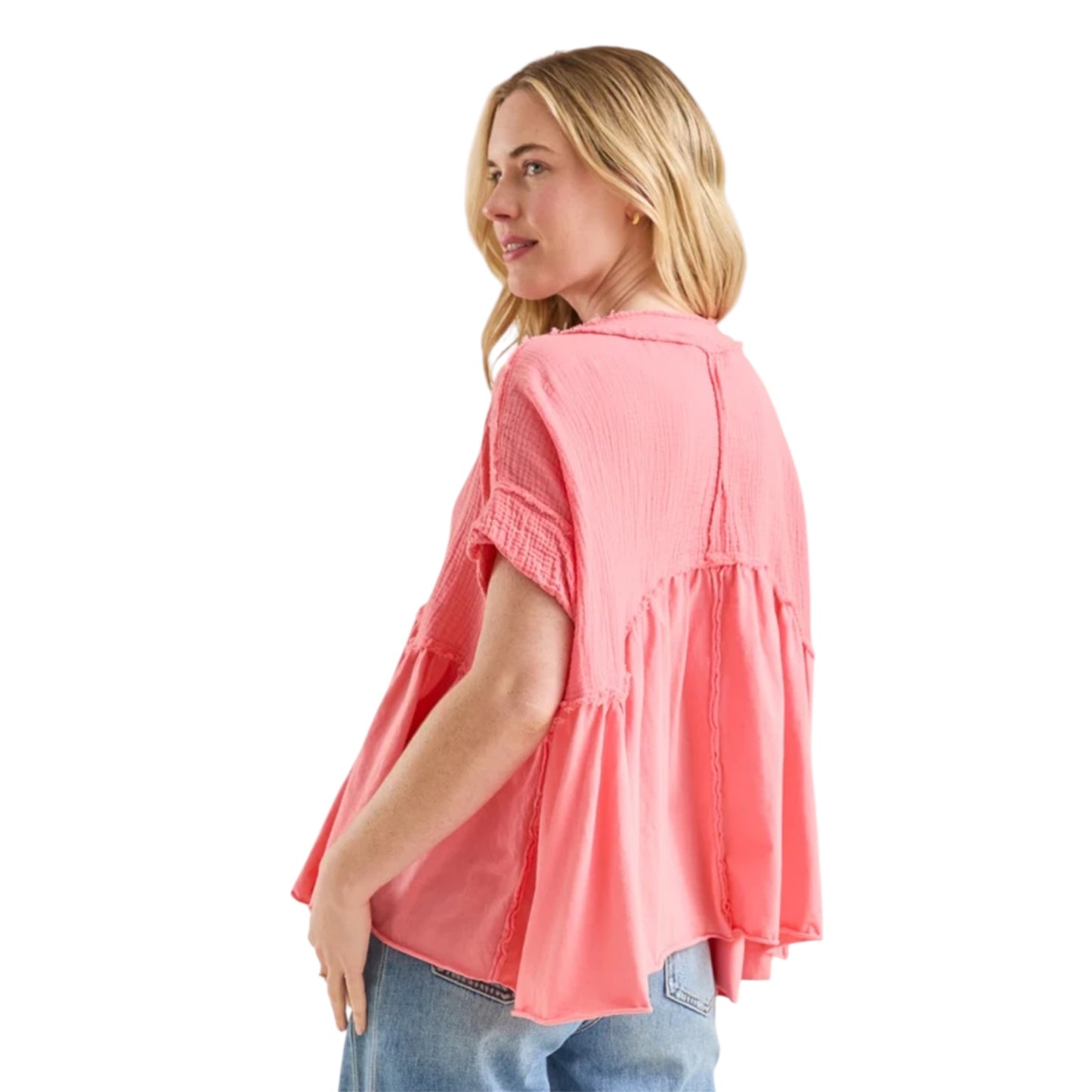 Pink Babydoll Top Size S