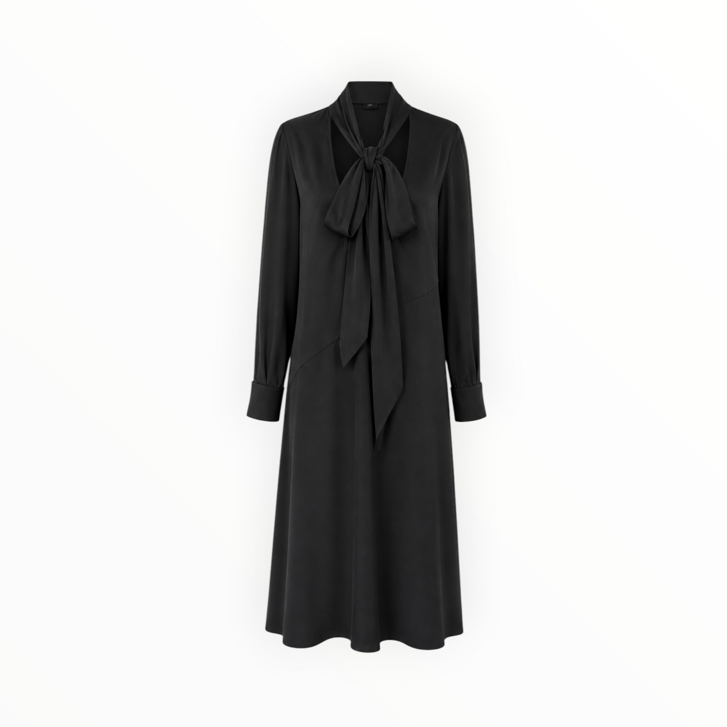 Tie-Neck Long-Sleeve Dress size XS