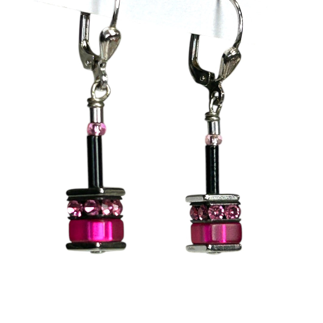 Geocube Stickpin Earrings