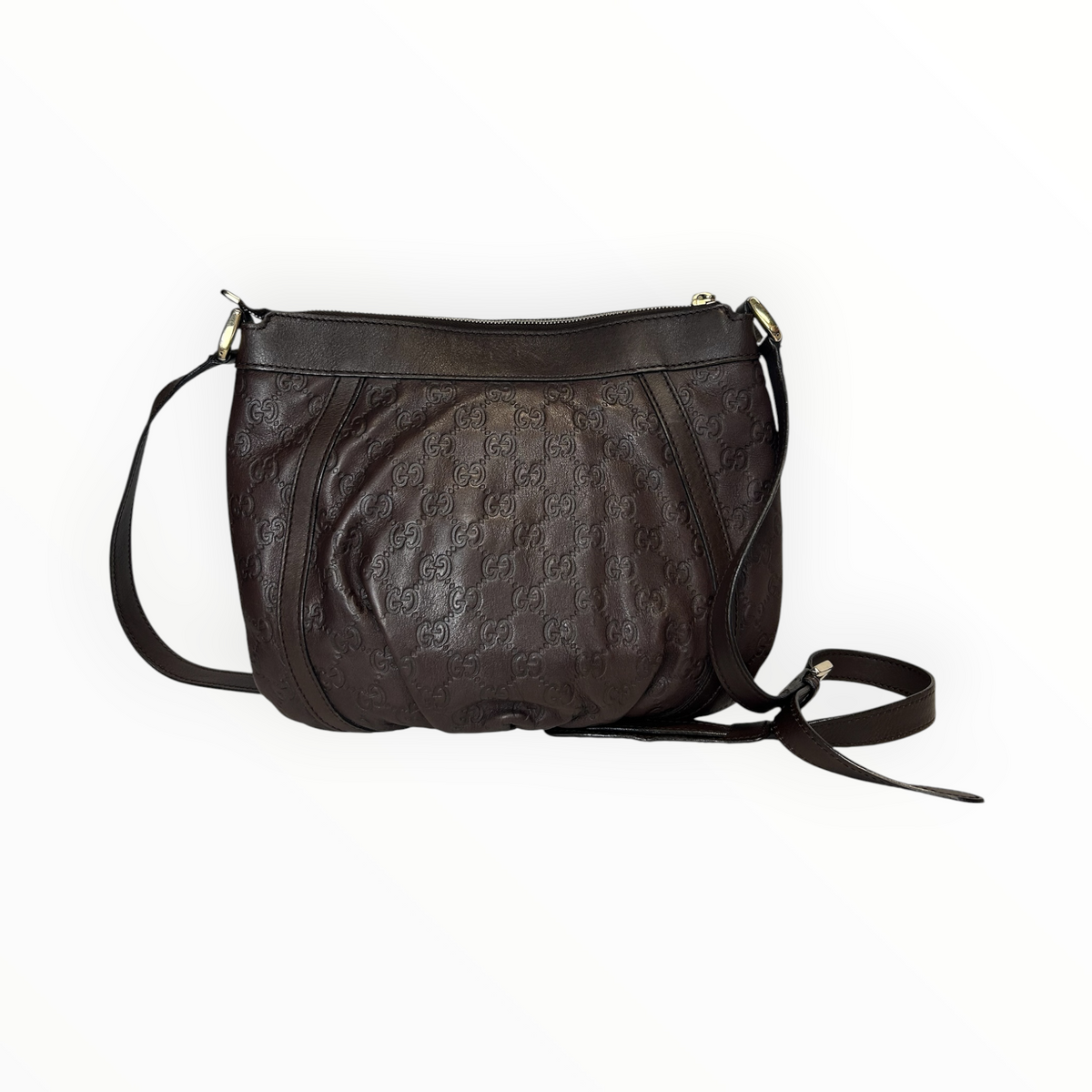 Monogram Leather Crossbody Bag