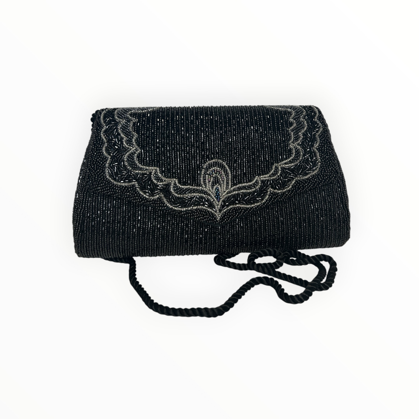 Beaded Clutch with Rope Strap