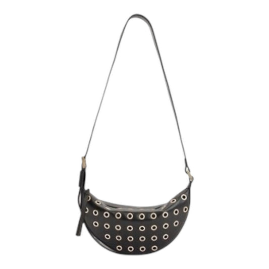 Half Moon Leather Eyelet Crossbody NWT