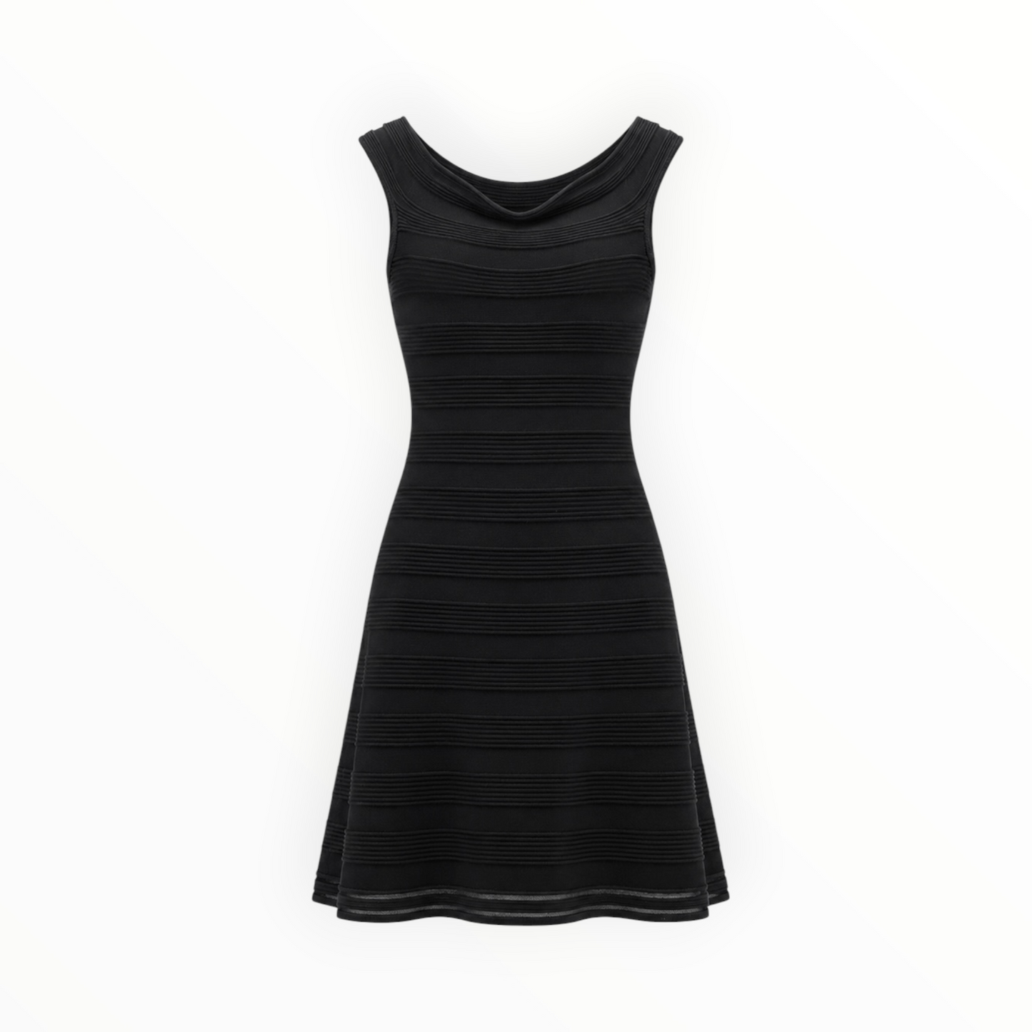 Textured Fit & Flare Knit Dress size L