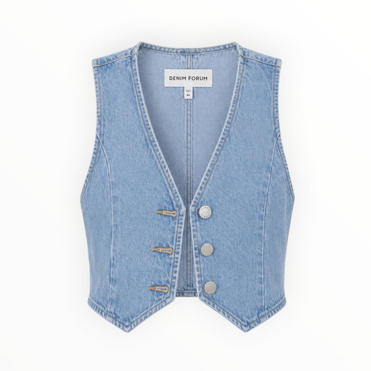 Cropped Denim Vest size XS