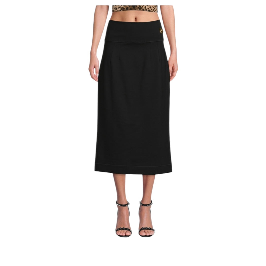 Stretch Jersey Midi Skirt Size 46