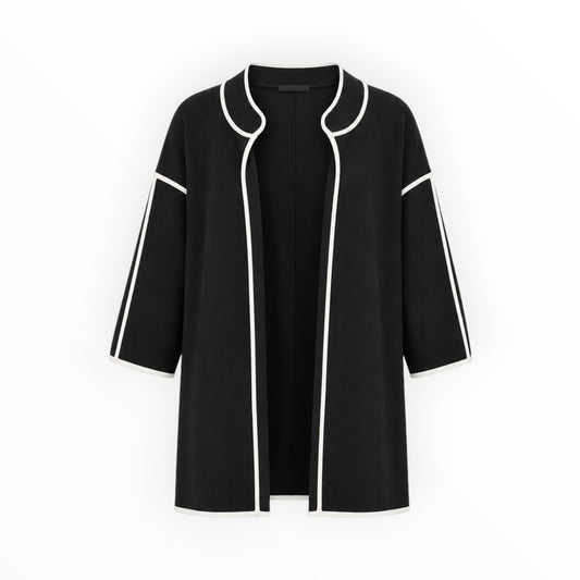 Contrast Trim Open Front Cardigan size XL NEW WITH TAGS