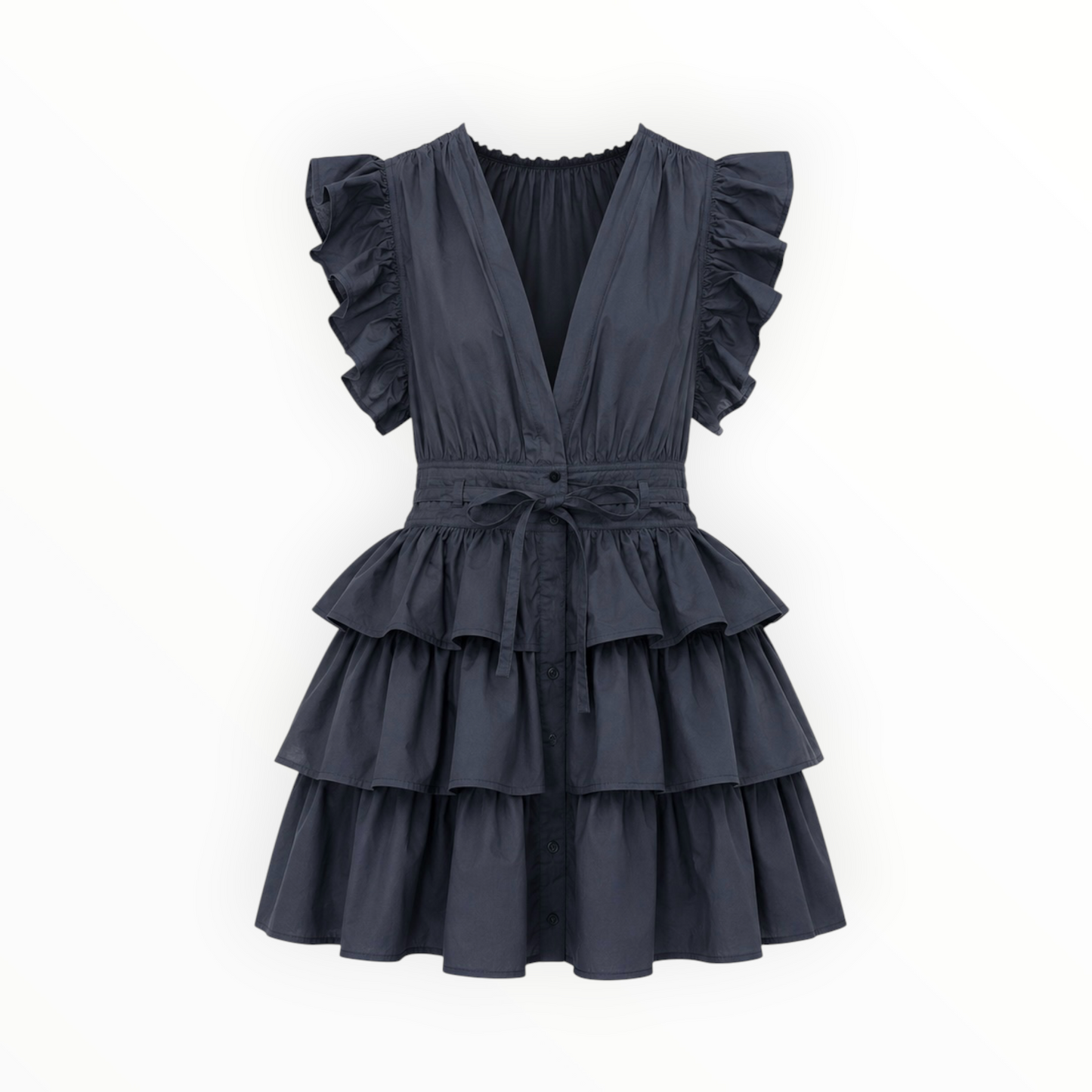 Tiered Ruffle Mini Dress size 6