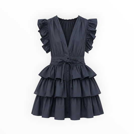 Tiered Ruffle Mini Dress size 6