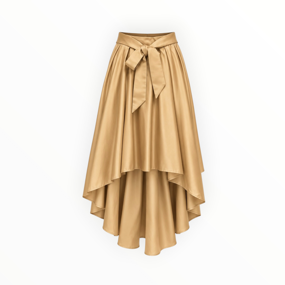 Satin Bow High-Low Skirt size S