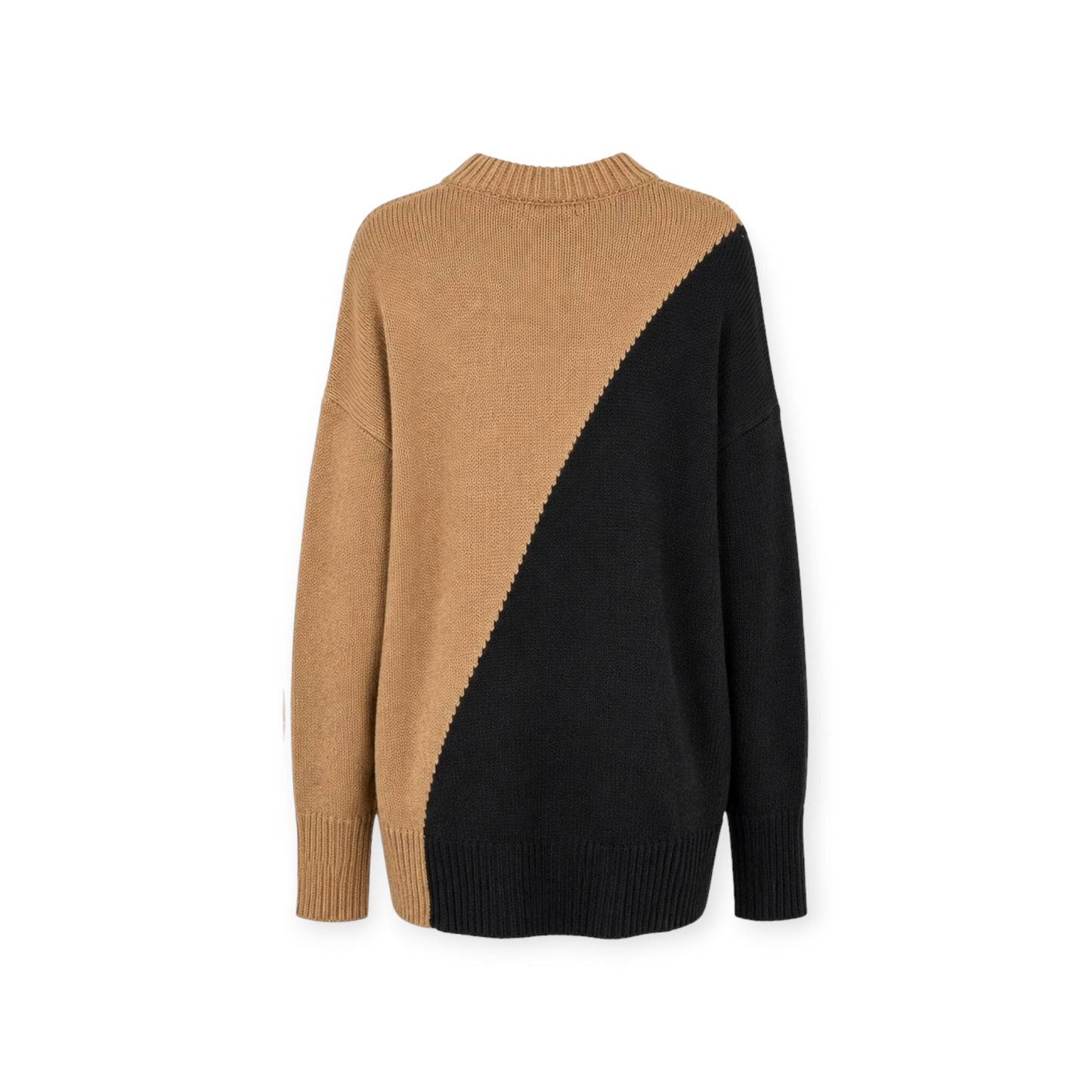 Diagonal Colour-Block Sweater size L