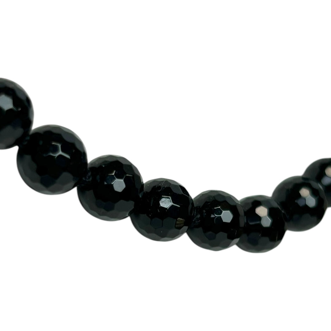 Faceted Black Onyx Necklace