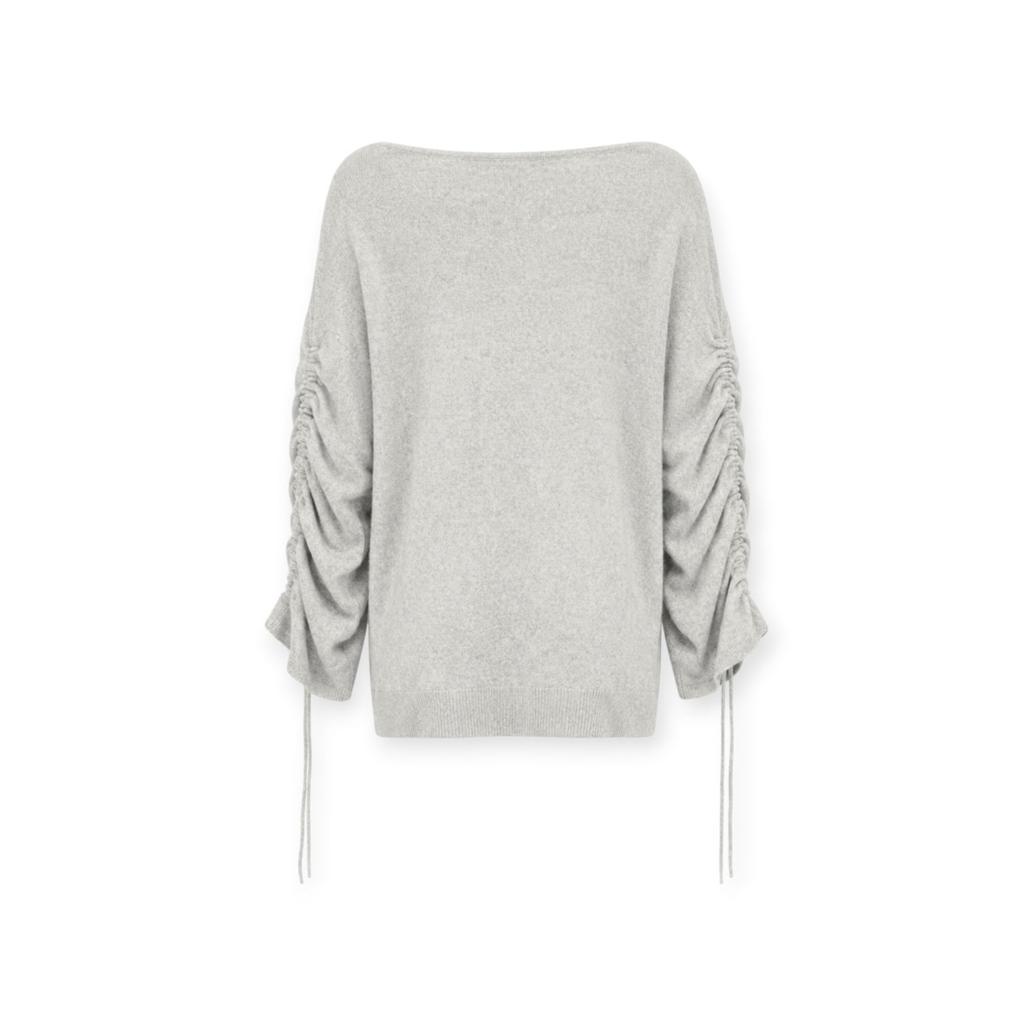 Ruched Drawstring Sleeve Sweater size L