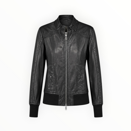 Leather Moto Jacket size M
