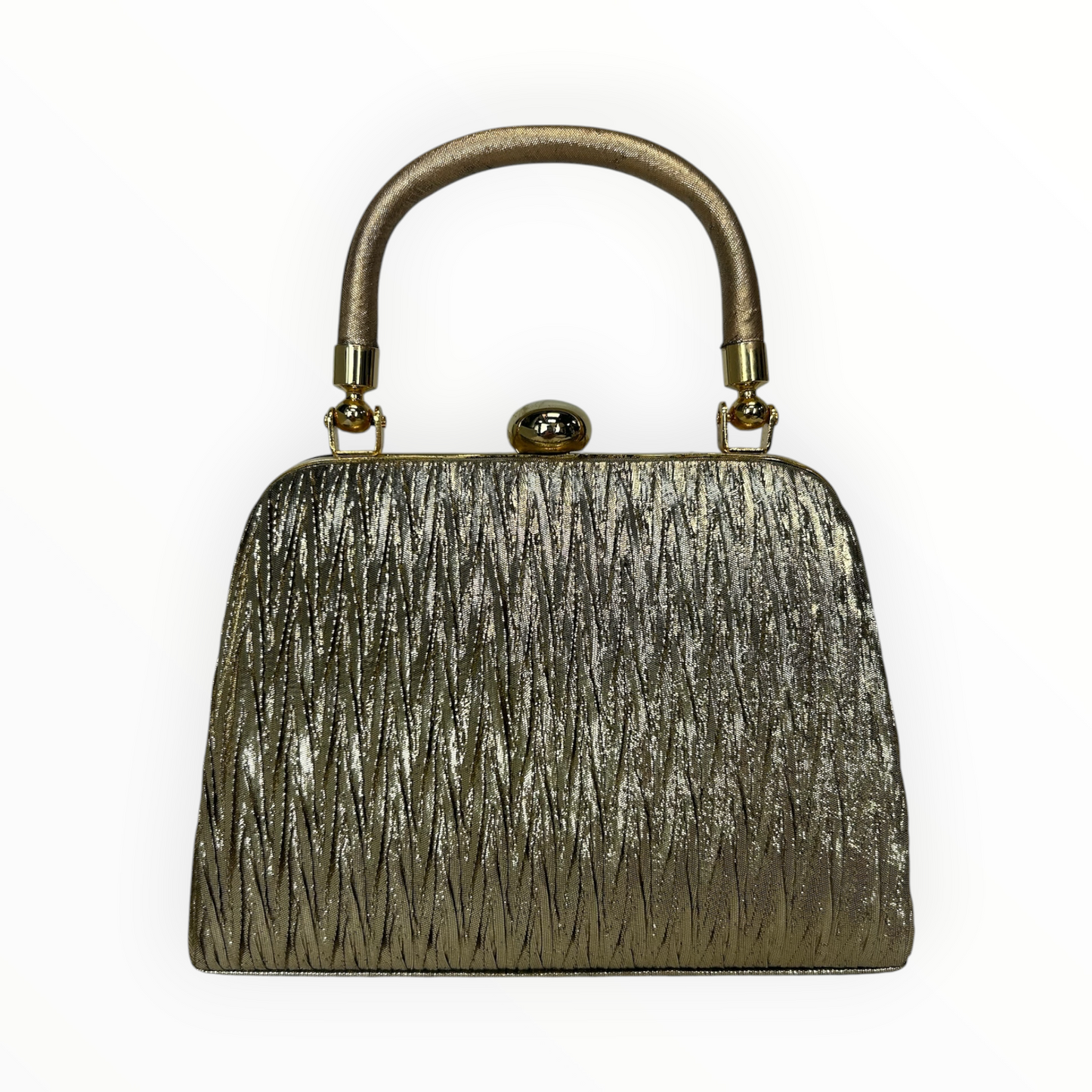 Structured Frame Clutch with Top Handle & Chain Strap