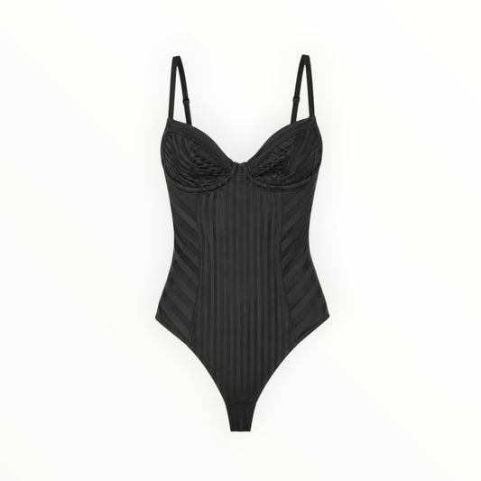 Structured Stripe Bodysuit size 0 NEW WITH TAGS