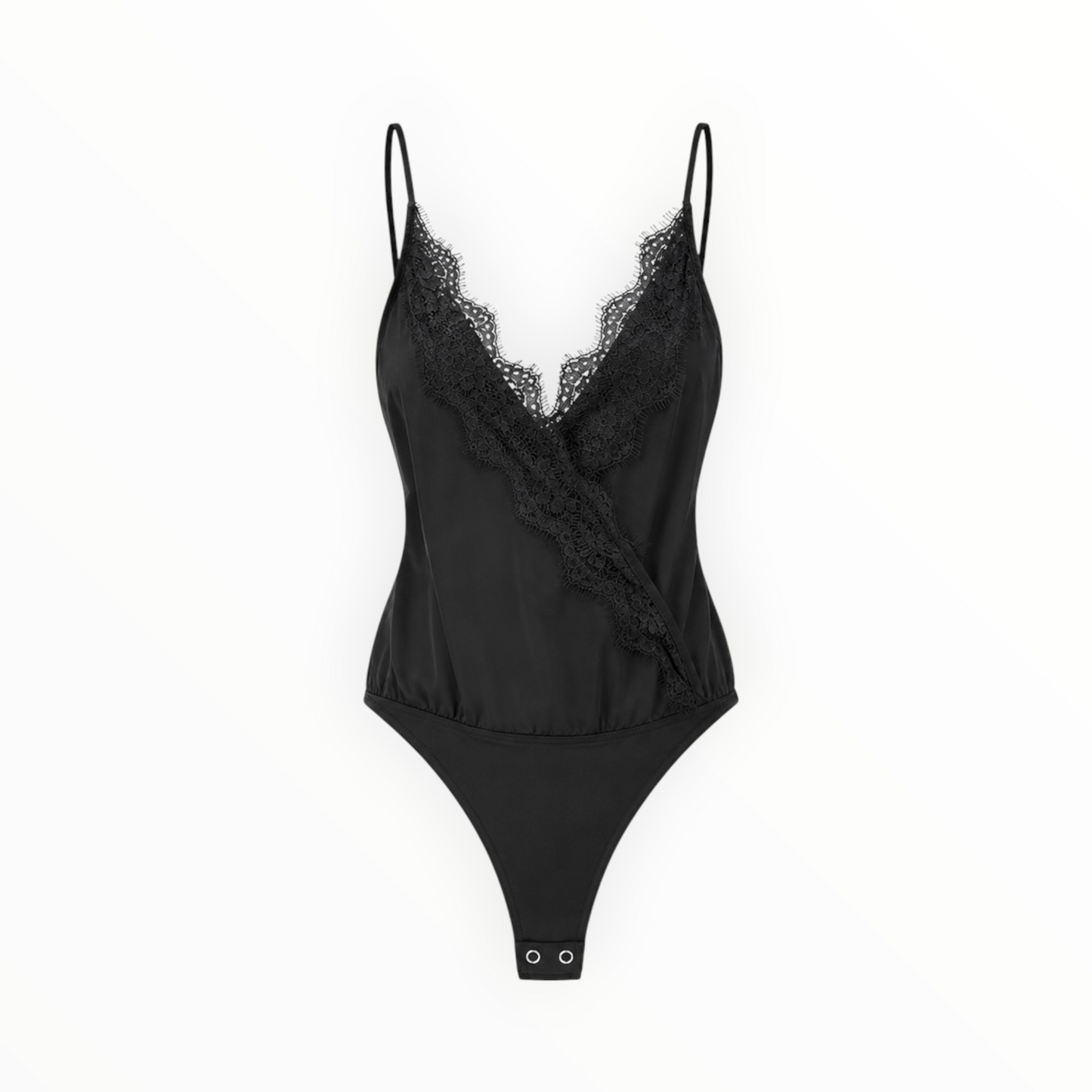 Lace Trim Wrap Bodysuit size XS