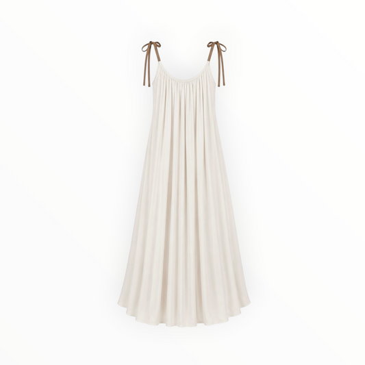 Two-Tone Tie Shoulder Maxi Dress size S