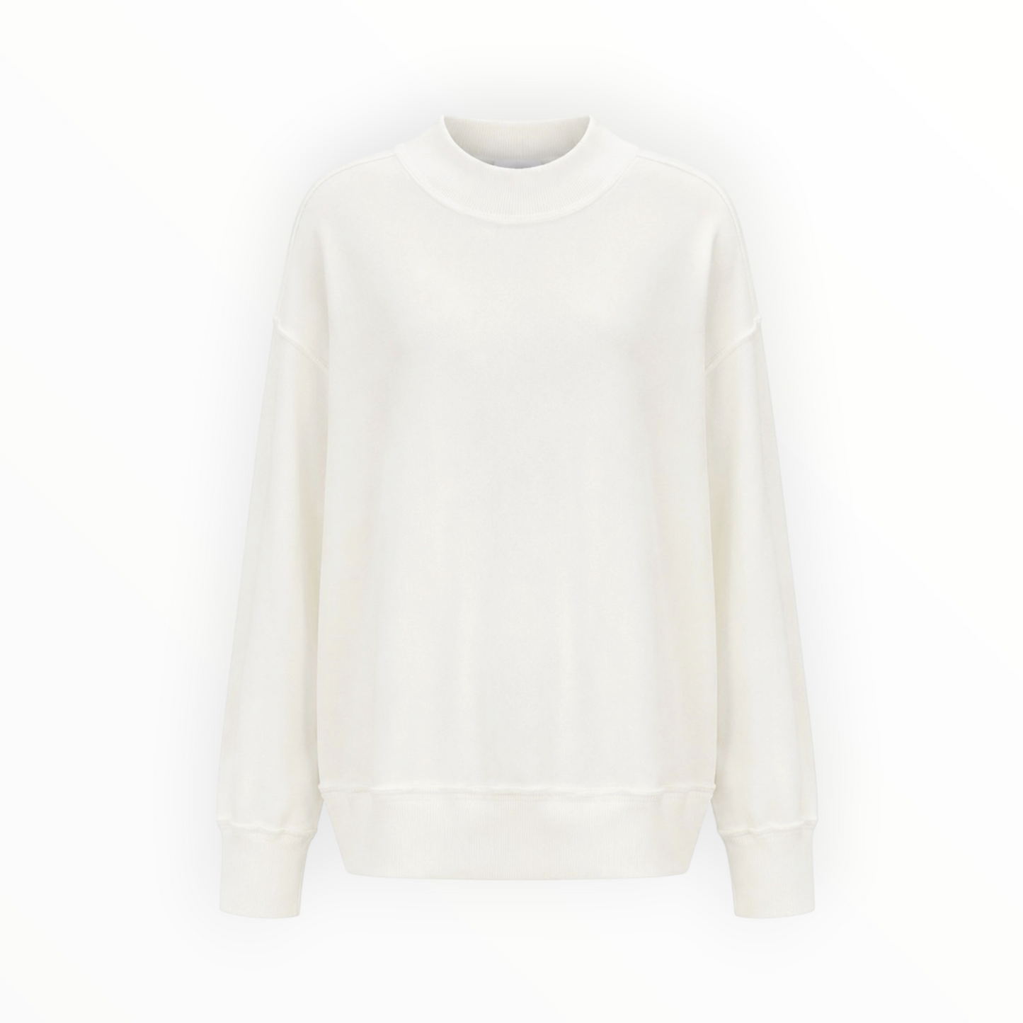 Relaxed Mock-Neck Sweatshirt size XS