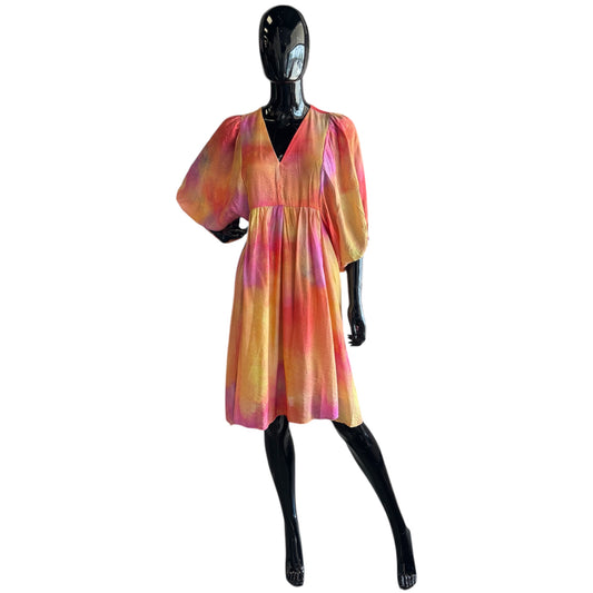 Rainbow Midi Dress Size 8