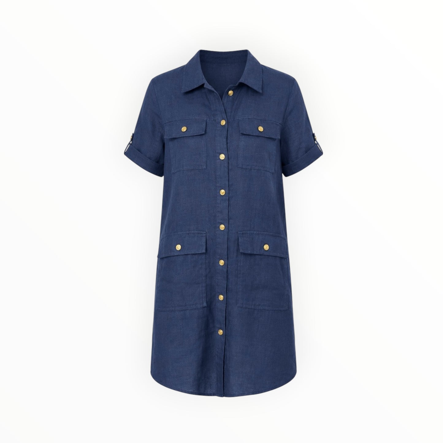 Linen Utility Shirt Dress size 8