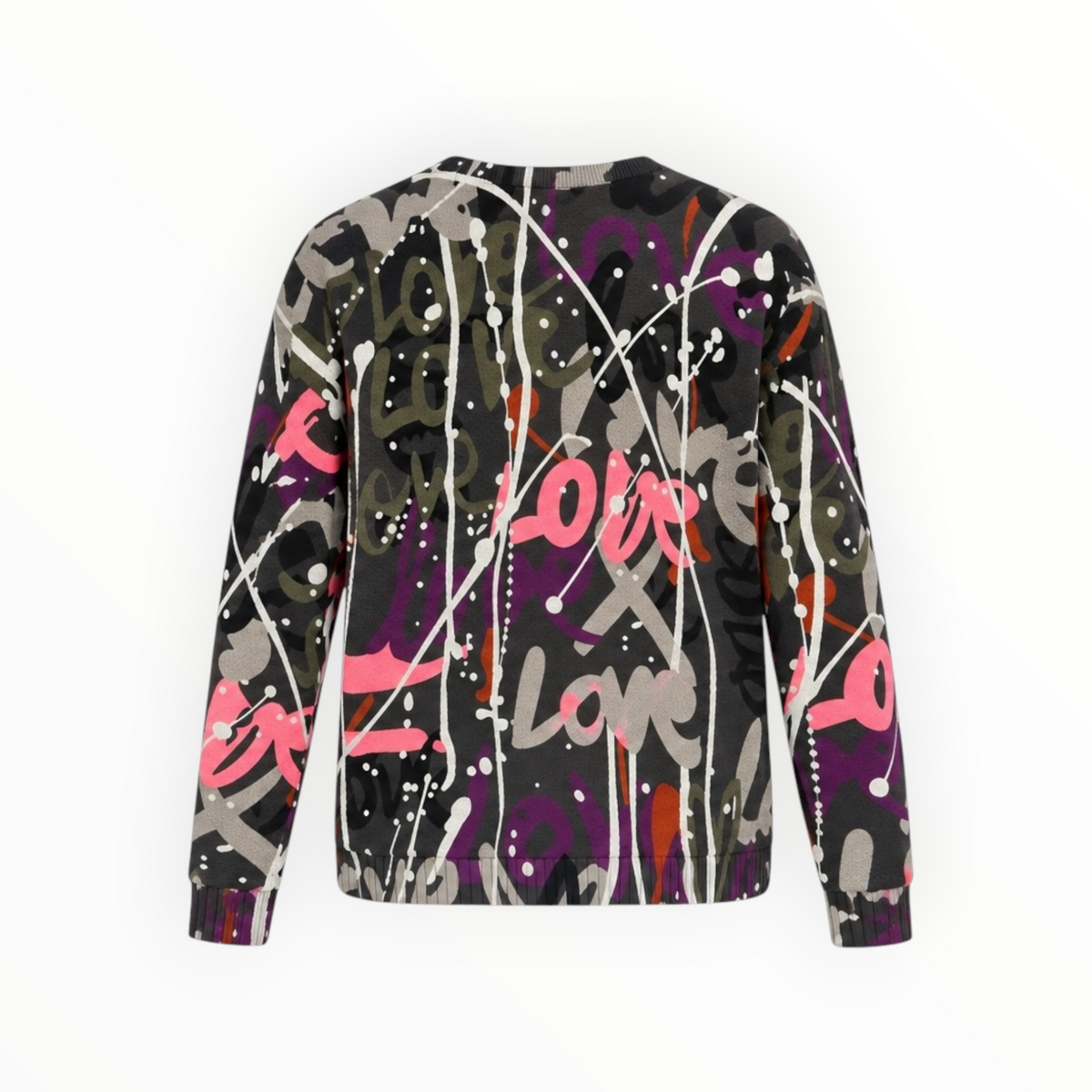 Graffiti Print Sweater size XS