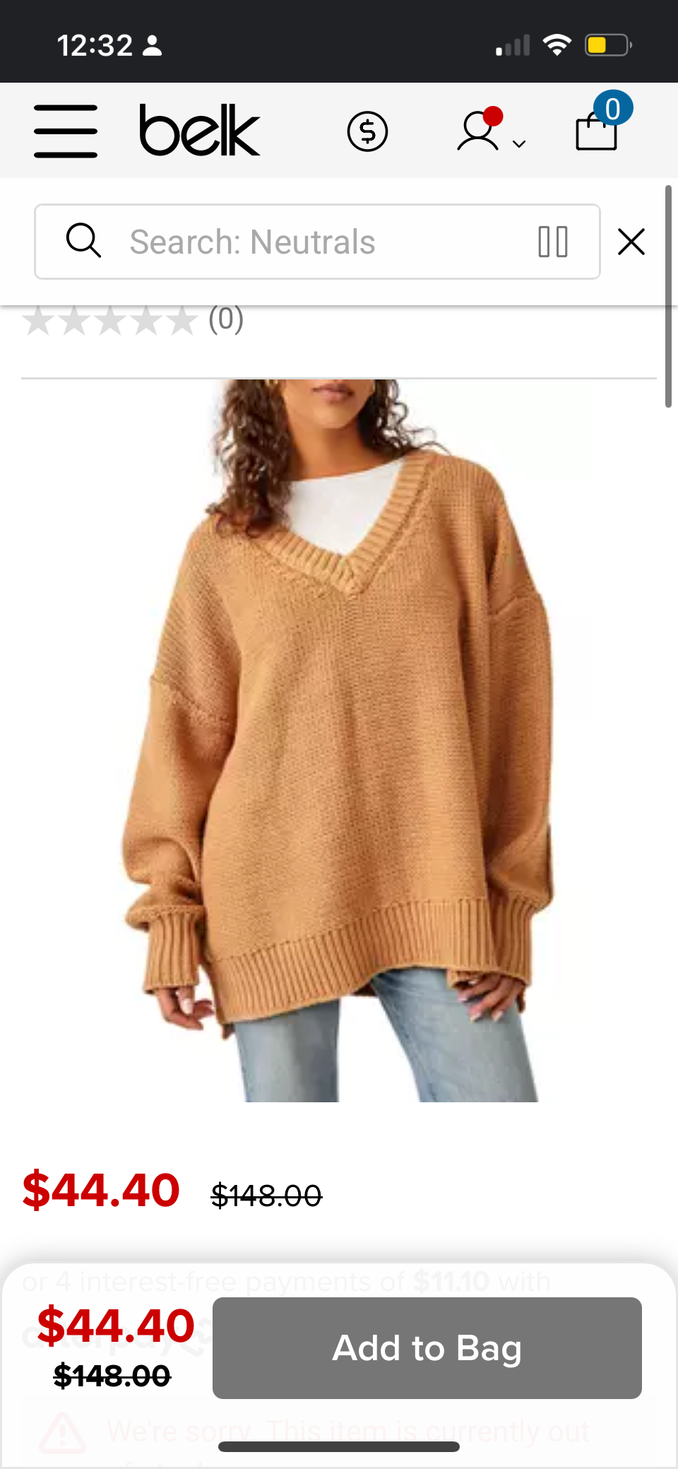 Alli vneck sweater